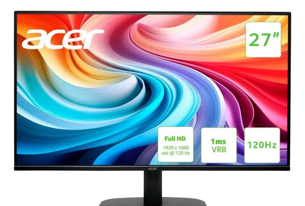 Monitor Gamer Acer de 27 Full HD IPS 120Hz
