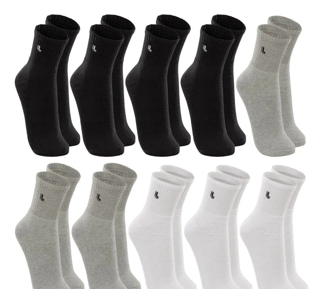 Kit 10 Pares Meia Lupo Original Masculina Cano Médio Algodão