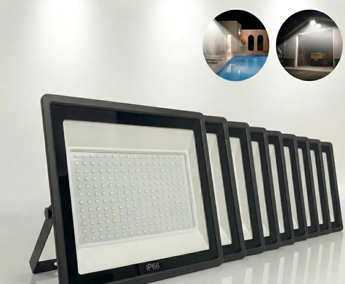 Kit 10 Refletor Led Grande 1000w Campo De Futebol