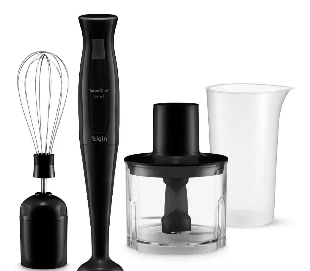 Mixer Vertical Turbo Chef Elgin 3 Em 1 200w Preto 110v Preto