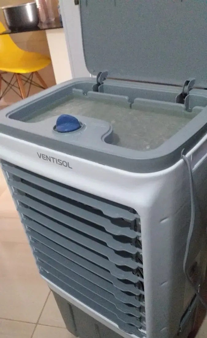 Climatizador Ar Frio Portátil Evaporativo 16 Litros Umidificador Ventisol Clin 16