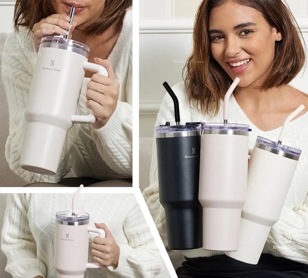Copo Térmico Gigante 1,2L Inox com Tampa