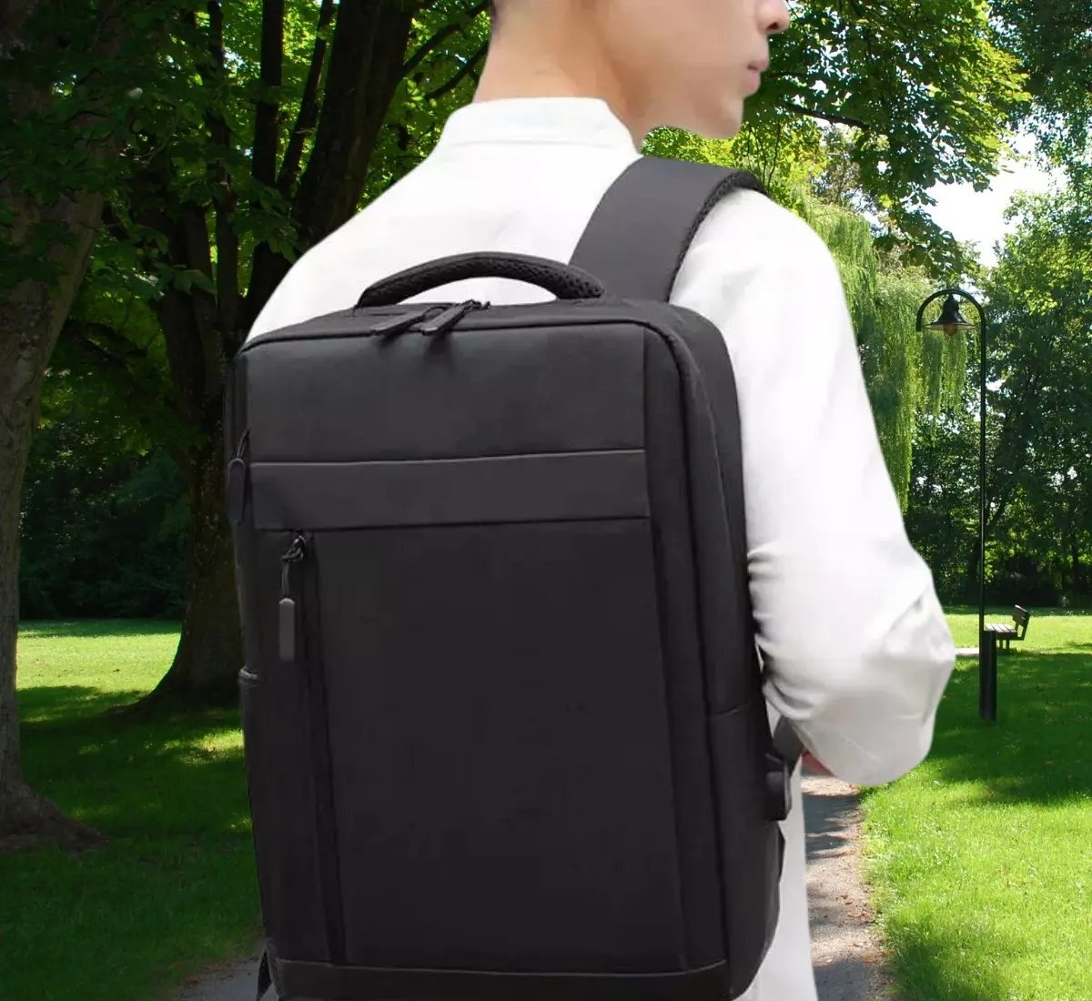 Mochila Bolsa Para Notebook 15.6 Executiva Modelo Premium Saída Usb Polares Cor Preto