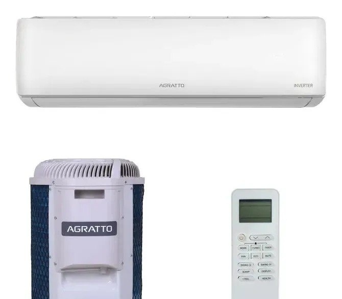 Ar Condicionado Split Hi Wall Agratto Zen Top Inverter 12.000 Btus Frio R-32