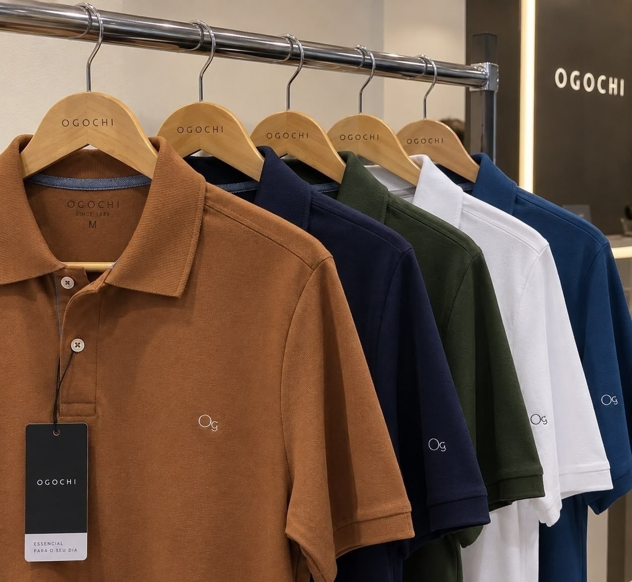 Camisa Gola Polo Ogochi Slim 11 cores