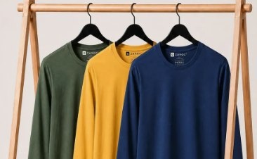 Kit 3 Camisetas Slim Manga Longa