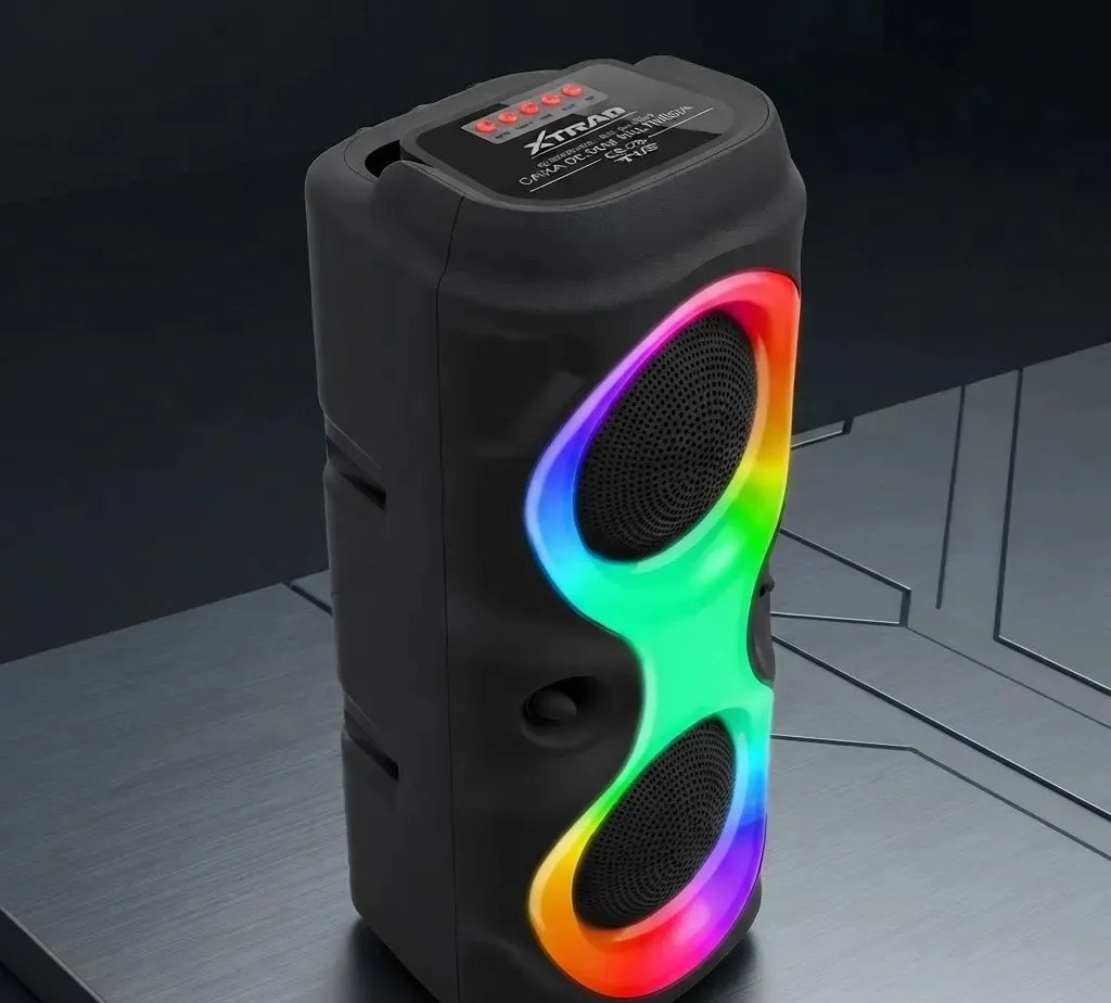 Caixa de Som Portátil Xtrad Bluetooth 50W RGB