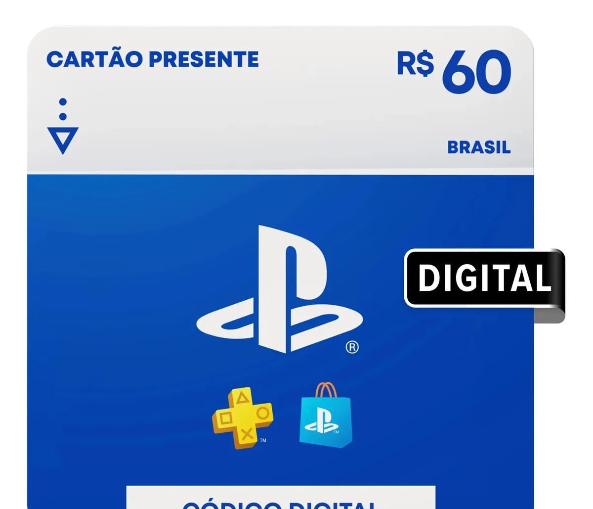 Cartão Presente Playstation Store Brasil R60