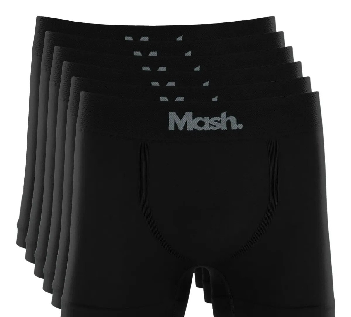 Kit 6 Cuecas Boxer Mash Poliamida Toque Gelado Sem Costura