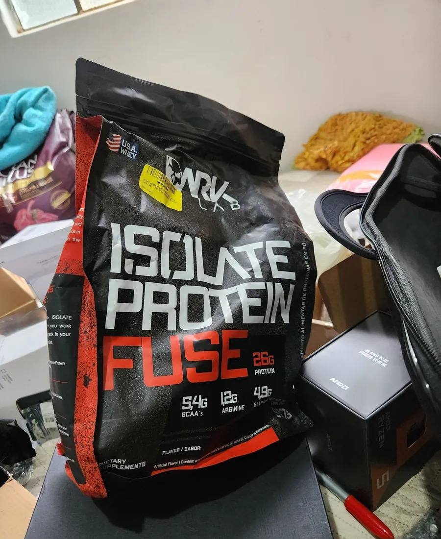 Whey Isolate Protein Fuse 900g Dark Lab Sabor Baunilha