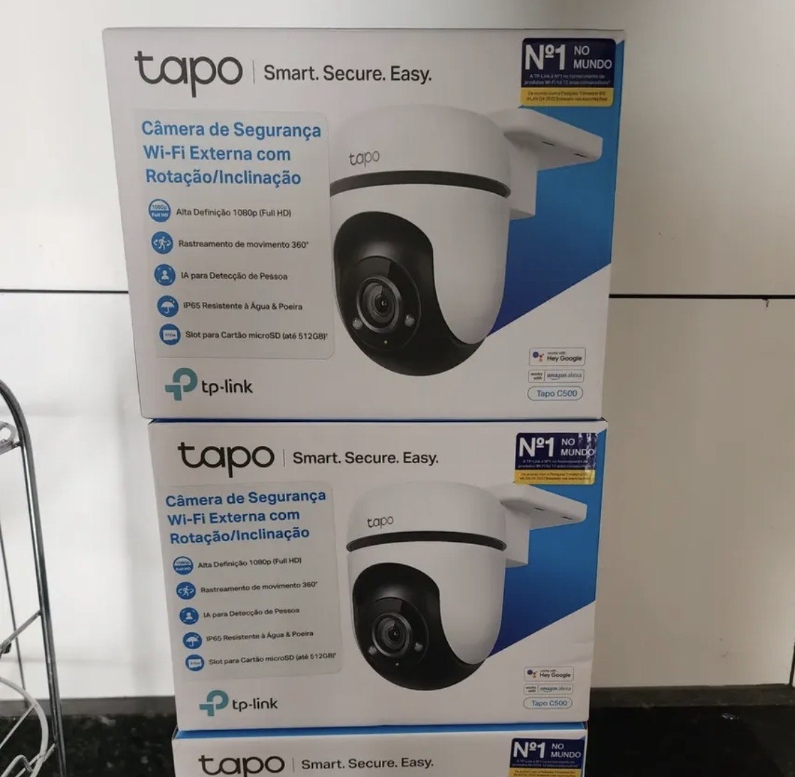TP-Link Tapo C500 Câmera de Segurança Wifi 1080P 360 Colorida IP65