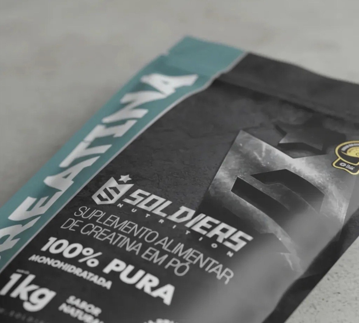 Creatina 1kg Suplemento Monohidratada em pó 100 Pura - Soldiers Nutrition