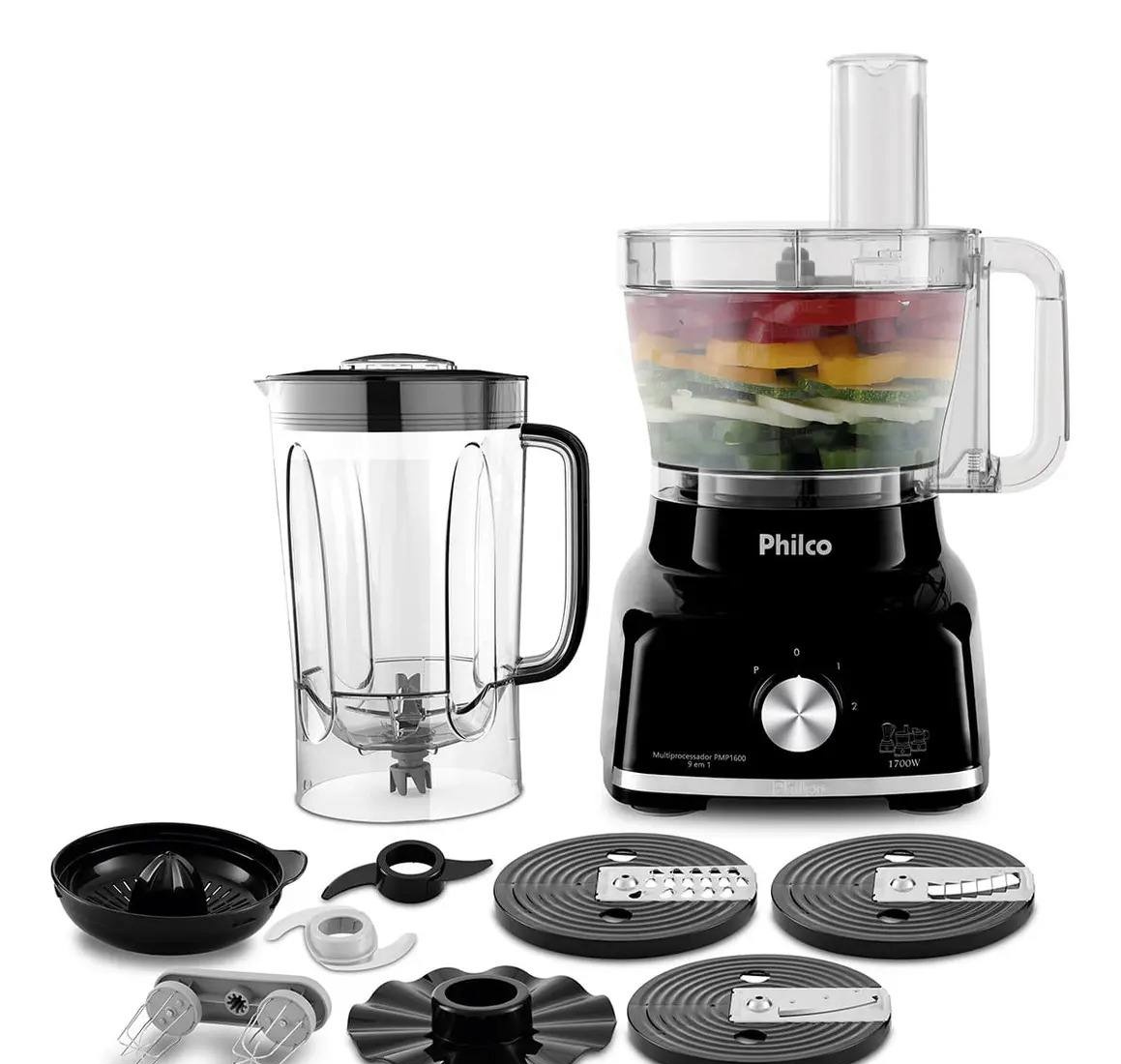 Multiprocessador Preto 1700w Philco
