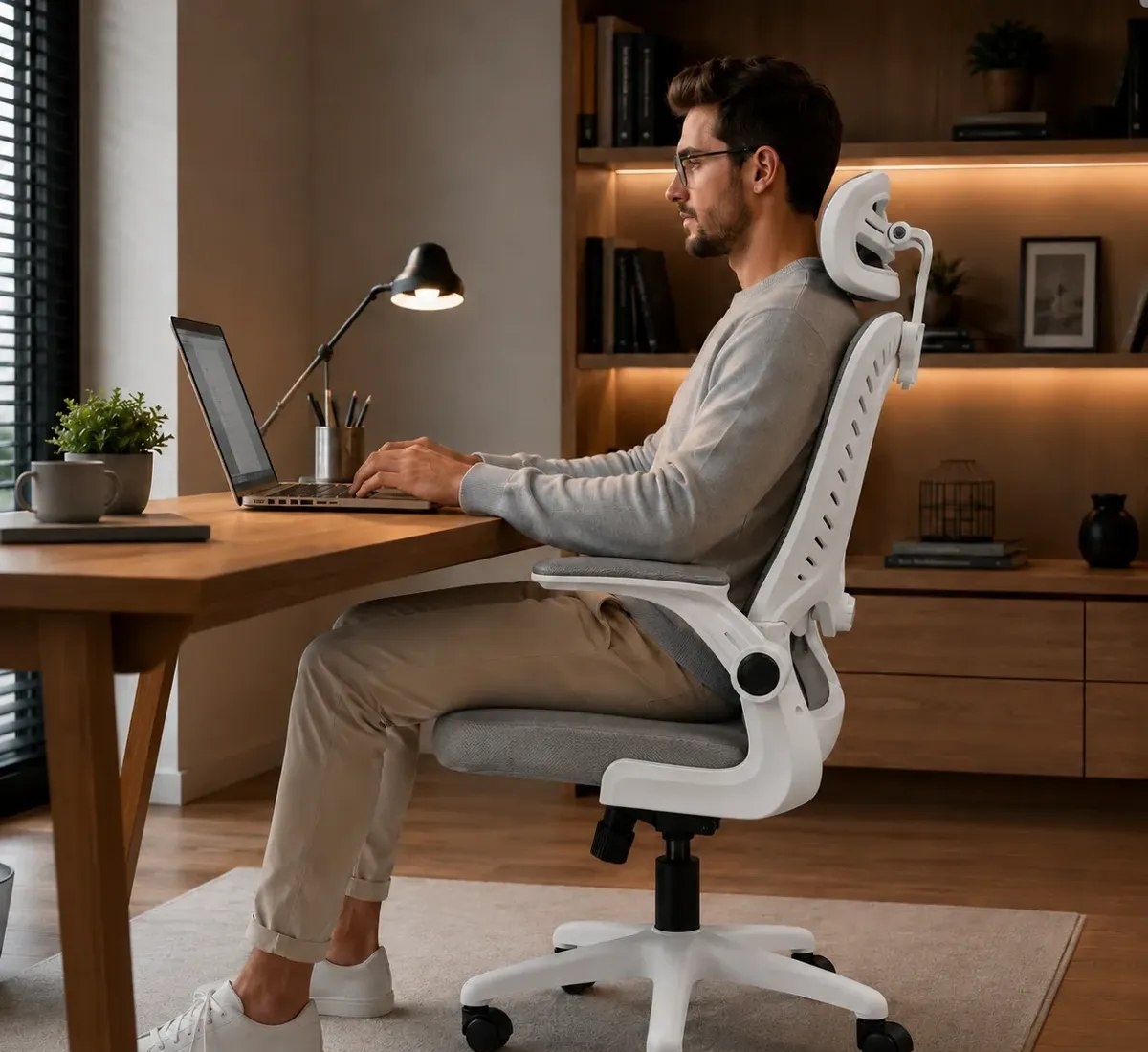 Cadeira Escritório Confortável Ergonômica Giratória Legacy
