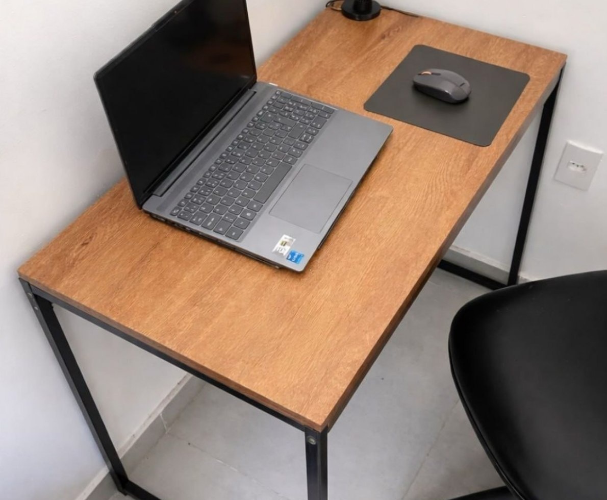 Escrivaninha Industrial Office Aço MDF