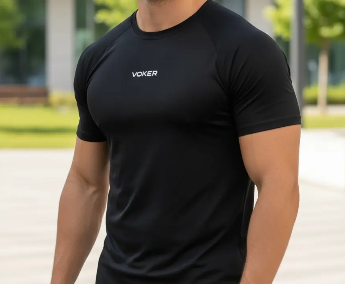 Camiseta Raglan Proteção UV Dry Fit Voker