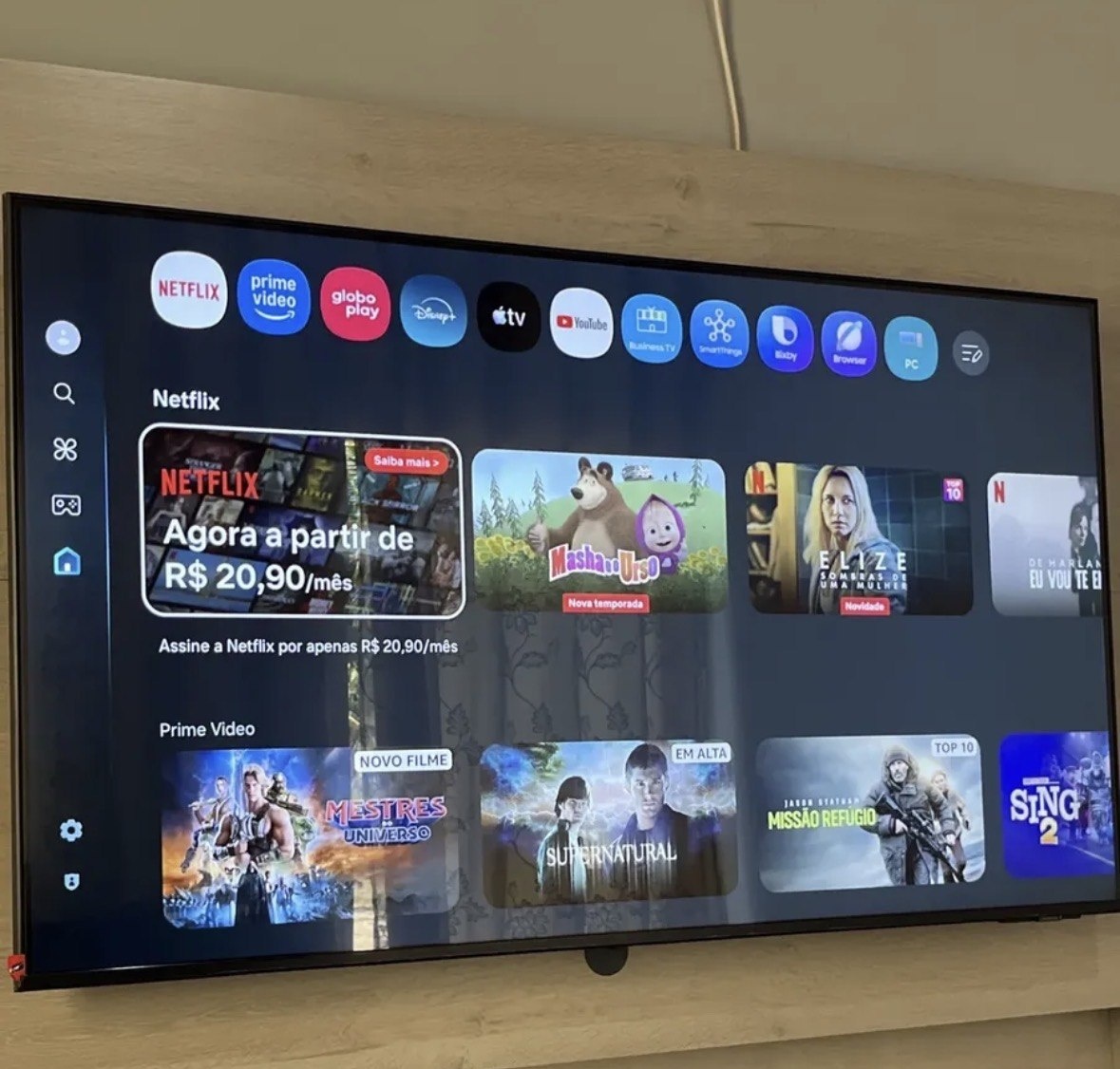 Smart Tv Samsung Led 50 Lh50befh4ggxzd Led Crystal Processor 4k Uhd Tizen 110v220v