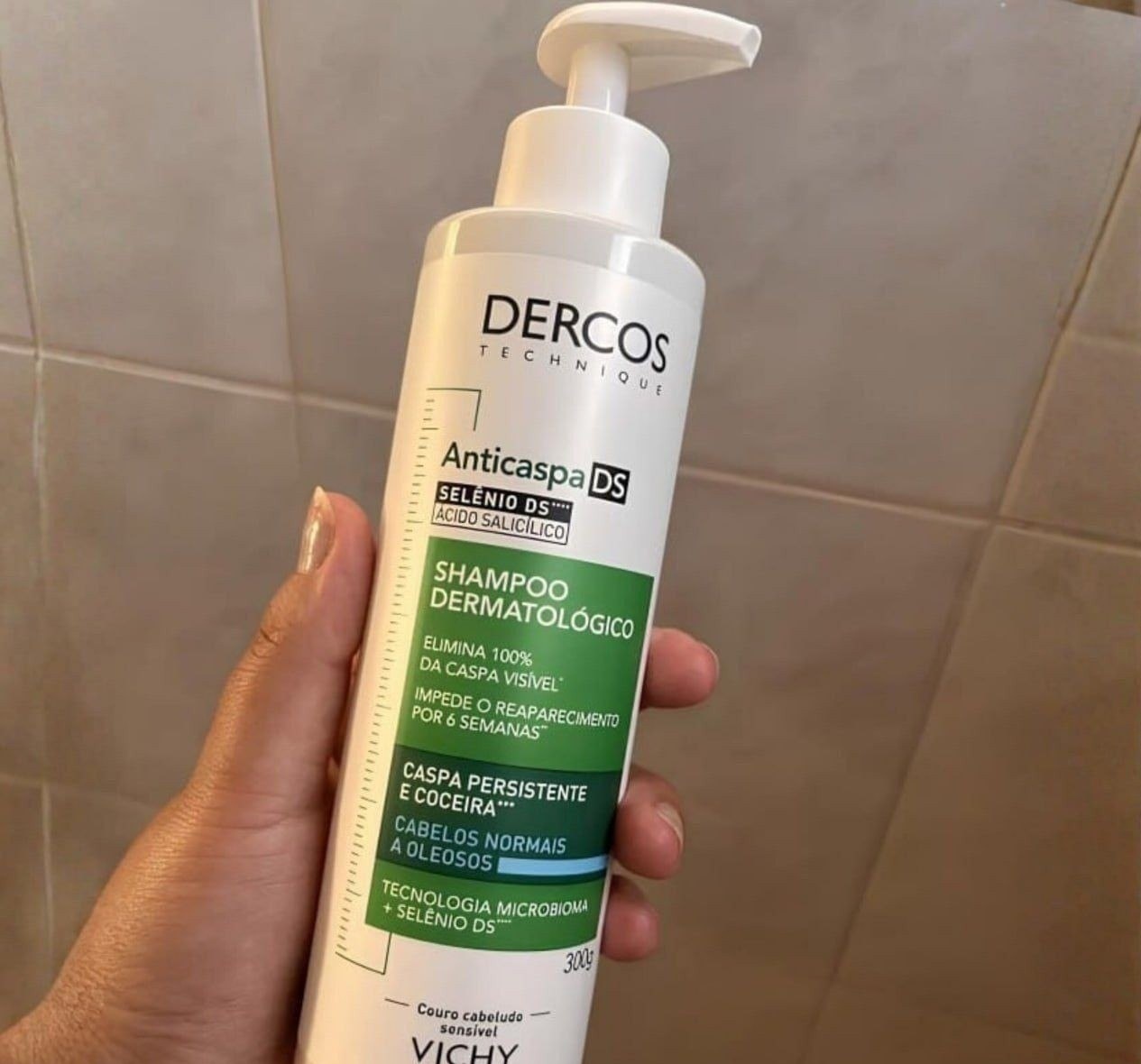 Shampoo Anticaspa para Cabelos Normais a Oleosos Dercos DS Vichy 300g