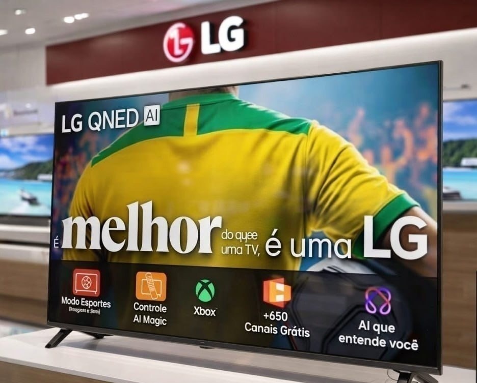 Smart TV 4K 50 LG QNED Processador AI α7 Ger8