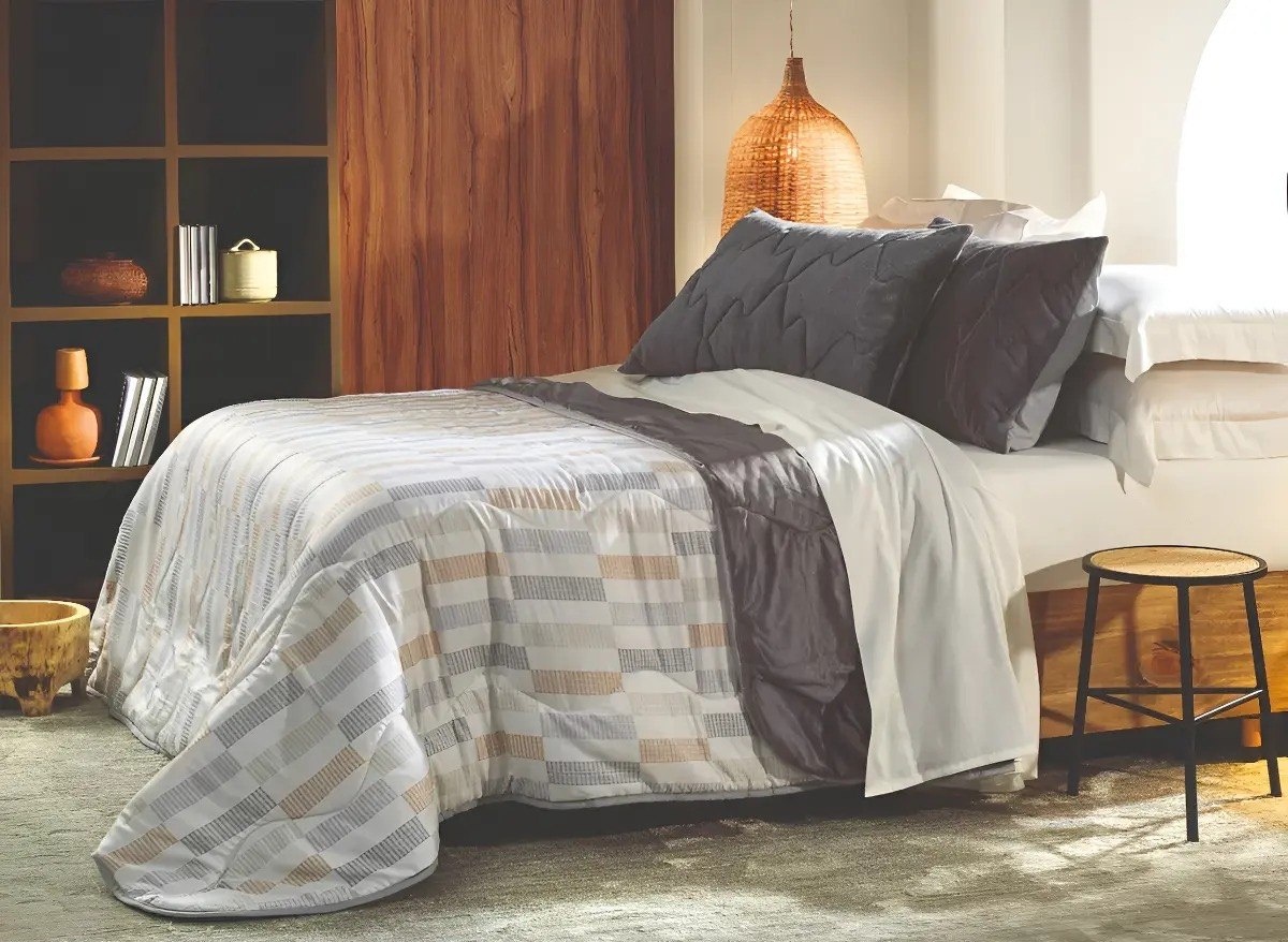 Coberdrom Edredom Grosso Dupla Face Blend Conforto solteiro Altenburg