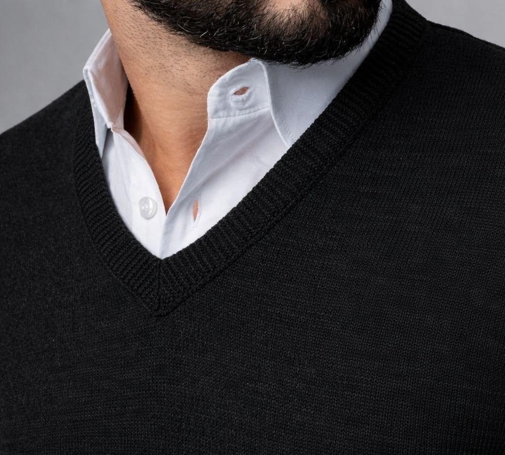 Suéter Decote V Blusa Lã Cardigan Tricot 5 cores
