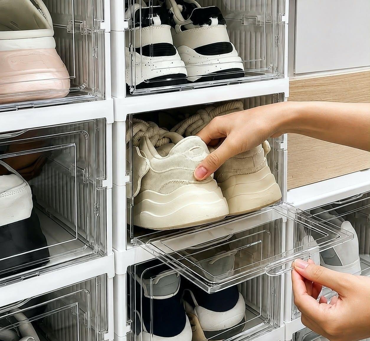 Sapateira Organizador Sapatos Empilhável Vertical 6 Andares
