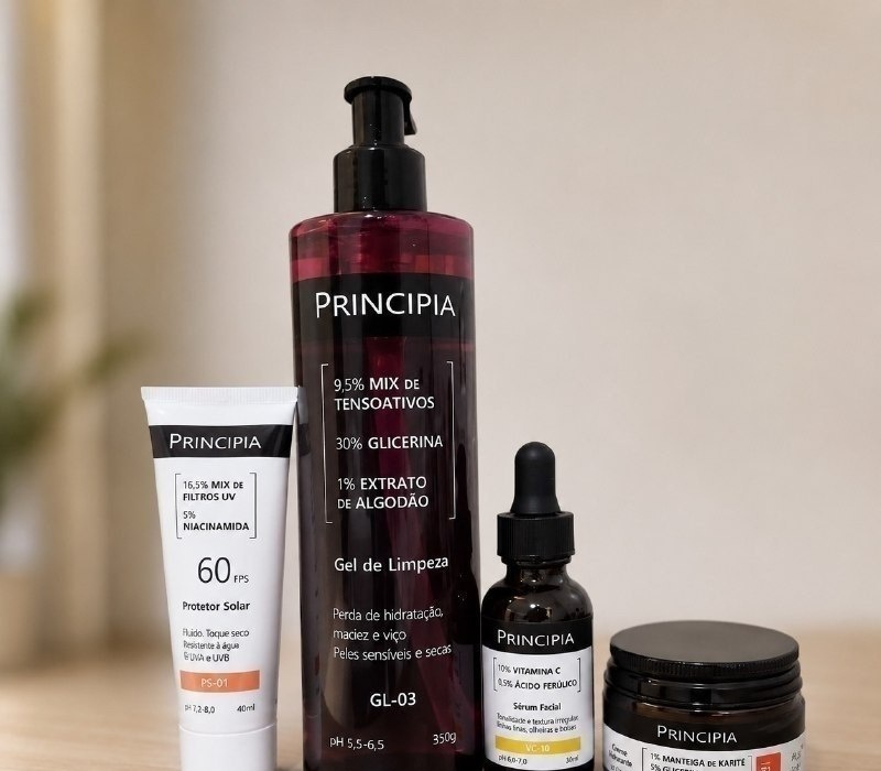 Kit Essencial Principia Peles Sensíveis GL-03  CH-01  VC-10  PS-01