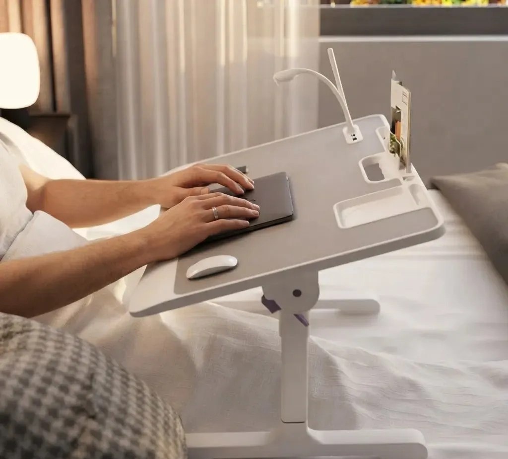 Mesa portátil multifuncional ergonômica para sofá e cama