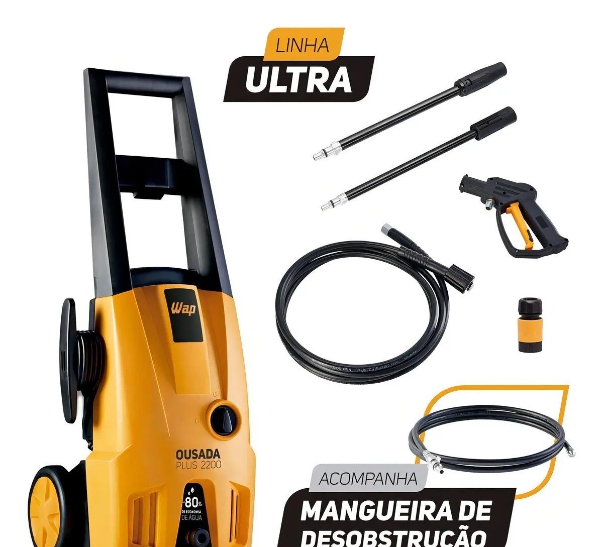 Desobstruidora de Alta Pressão WAP Ousada Plus 2200 Ultra 1500W  1750 PSI
