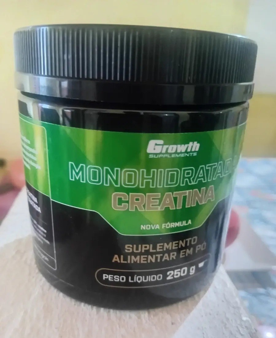 Creatina Monohidratada Growth Supplements 250g  Sem Sabor