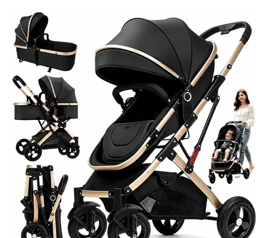 Carrinho De Bebê Passeio Reversivel Chique Conforto 3 Em 1