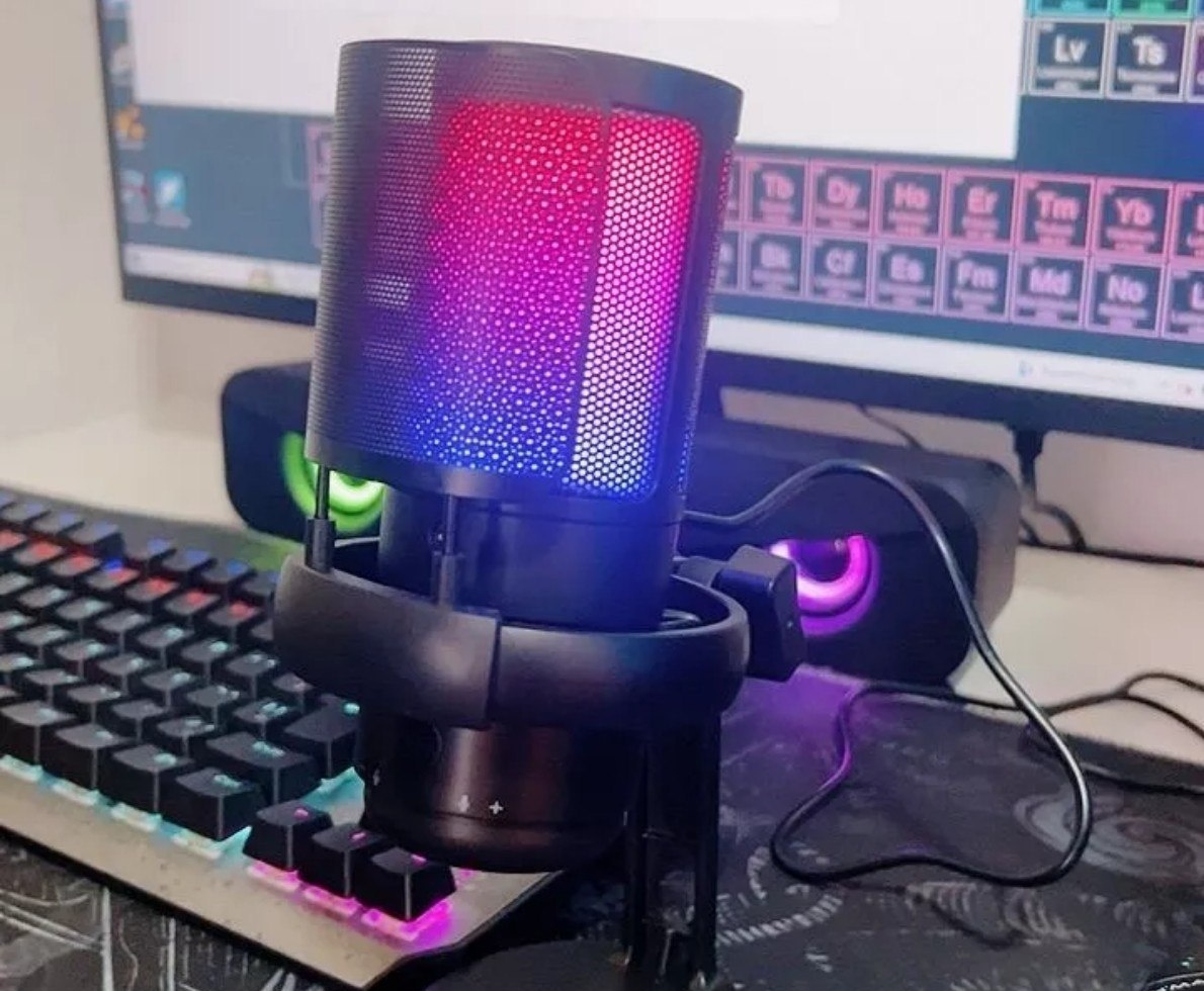 Microfone Gamer Condensador Podcast Alta Sensibilidade
