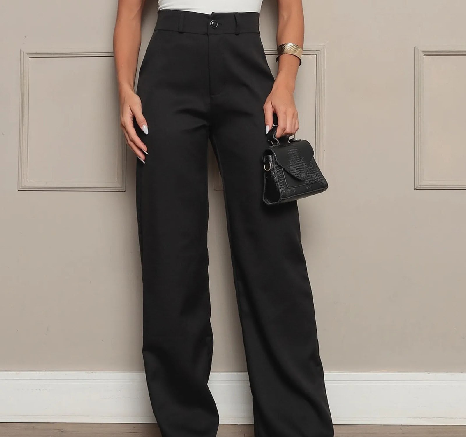 Calça Pantalona Alfaiataria Premium Wide Leg 5 cores