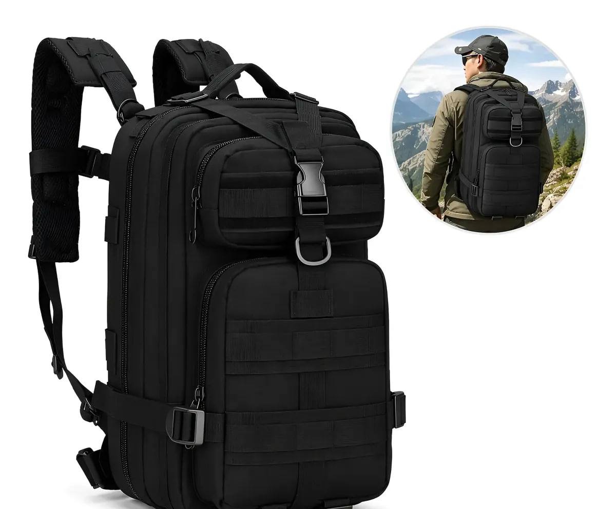 Mochila Tática Militar 30L Impermeável Reforçada Masculina