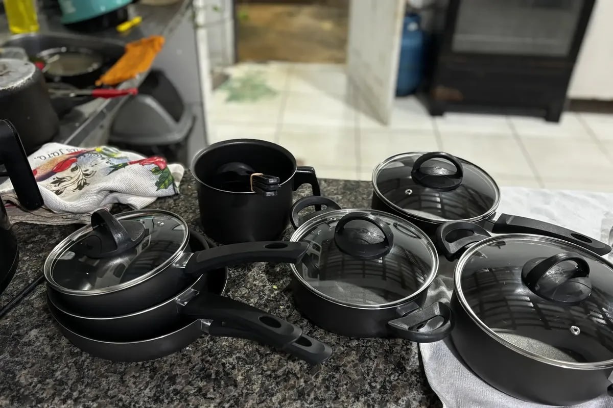 Conjunto Panelas Antiaderente 10 Peças