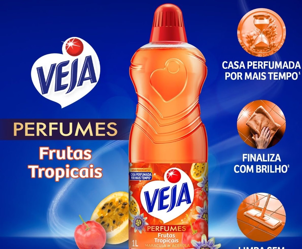 Veja Limpador Perfumado Frutas Tropicais 1L