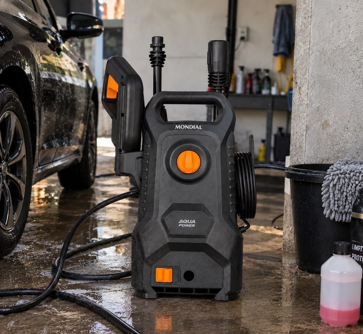 Lavadora de Alta Pressão Mondial LAP-04 GY 1400W