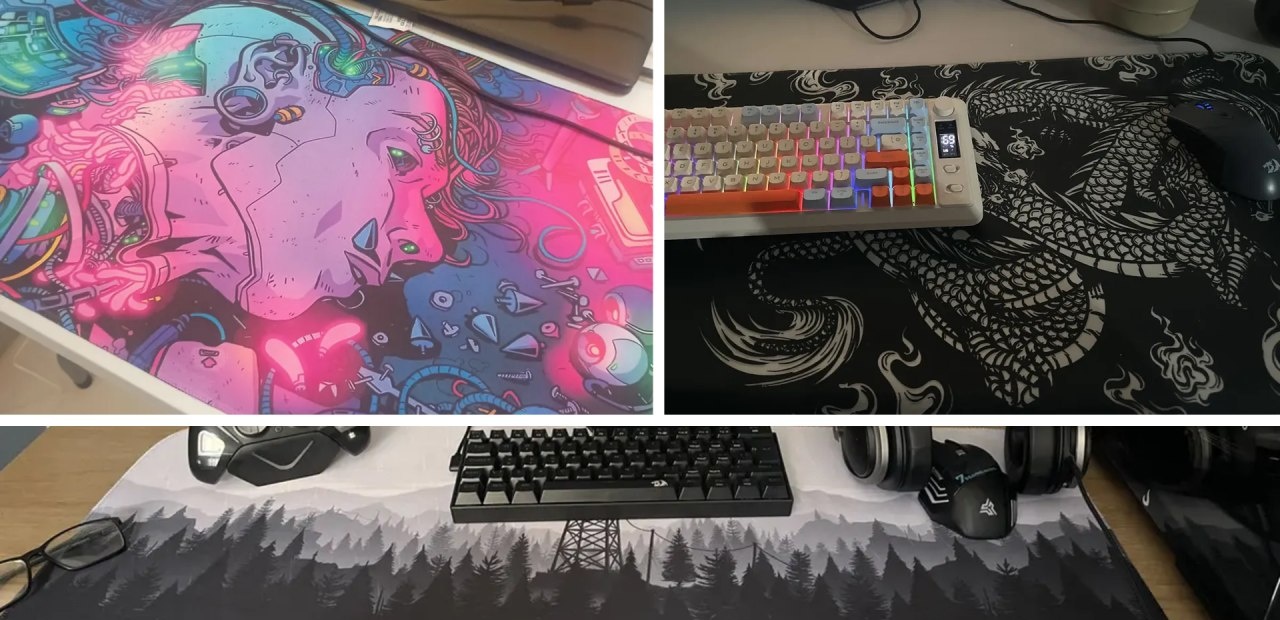 Mouse Pad 90x40 cm Várias Estampas