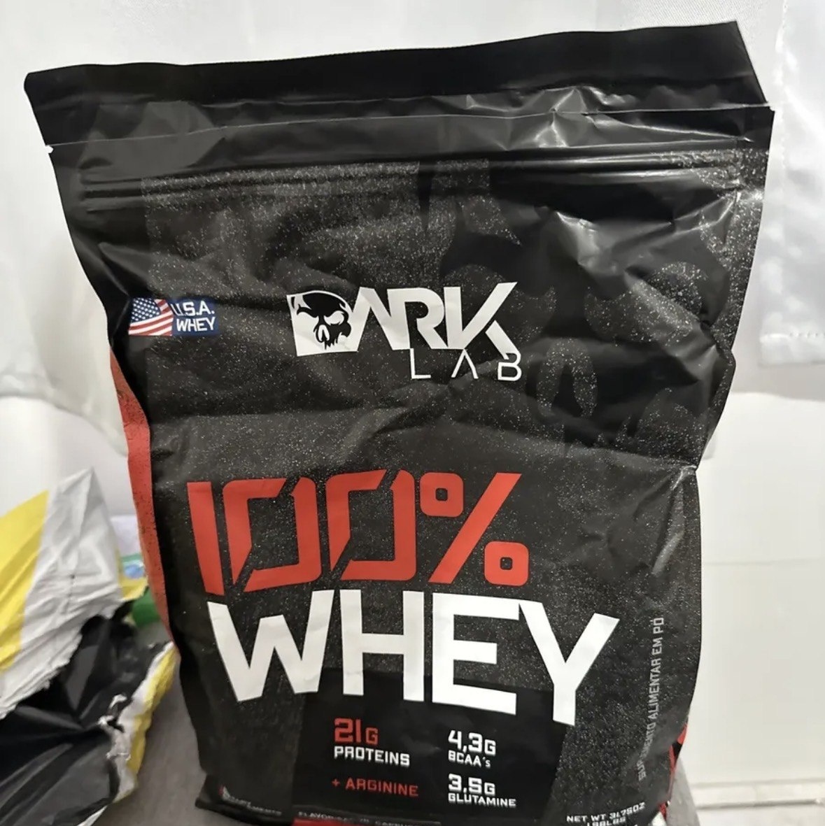 Whey Protein Concentrado 100 900g Refil Dark Lab Sabor Baunilha
