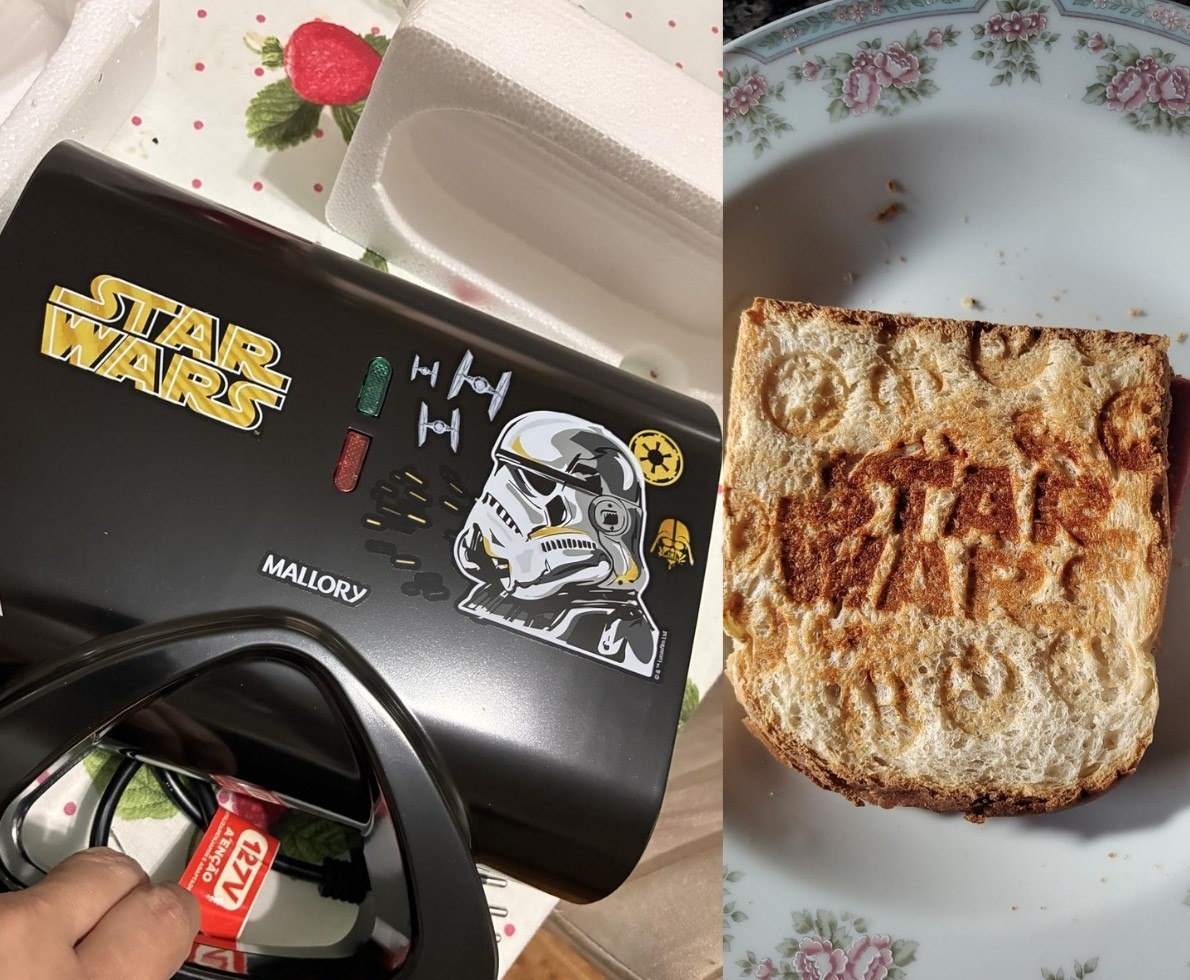 Sanduicheira Elétrica Mallory Star Wars Empire Plates 127V