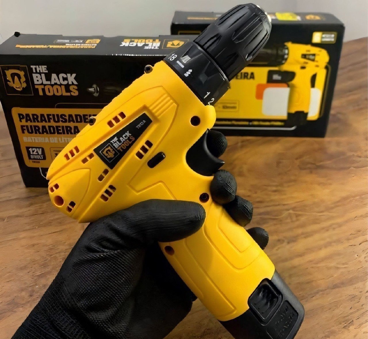 Parafusadeira e Furadeira The Black Tools 12V 38 60Hz bivolt