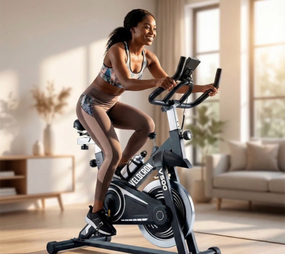 Bicicleta Ergométrica Spinning Inércia 5kg Velocron V500 Preto