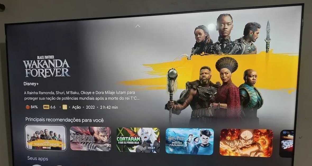 Smart TV TCL 65 QLED 4K Wi-fi Google TV HDR10 120Hz