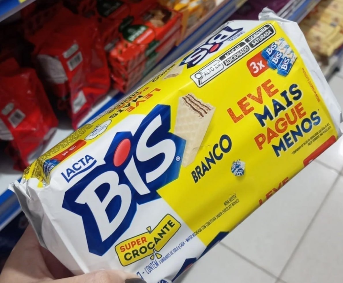 Bis Branco - Kit 3 Pacotes de 100,8g