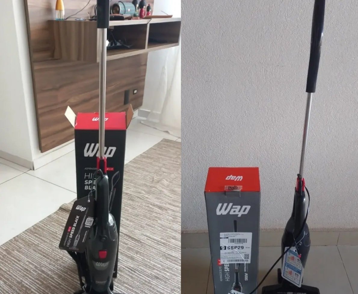 Aspirador de Pó Vertical 2 em 1 Wap High Speed, 220v