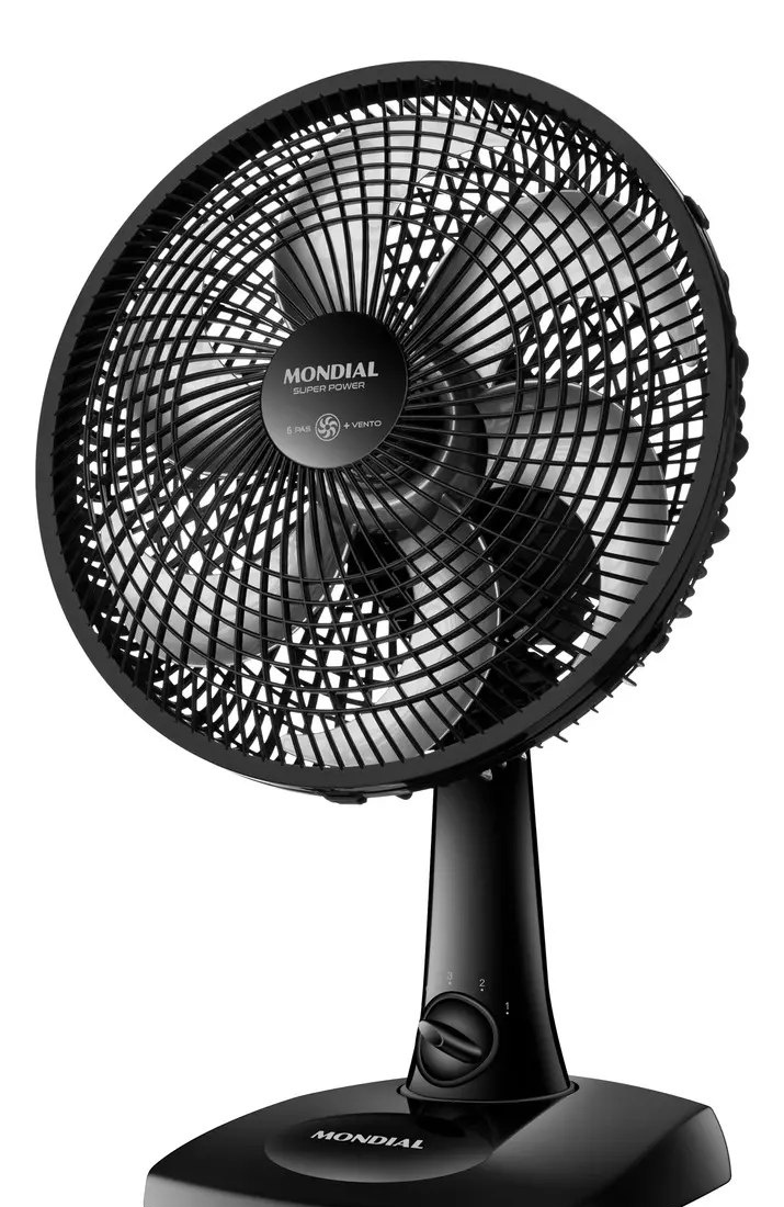 Ventilador de Mesa 30cm Super Power Mondial 60W VSP-30-B