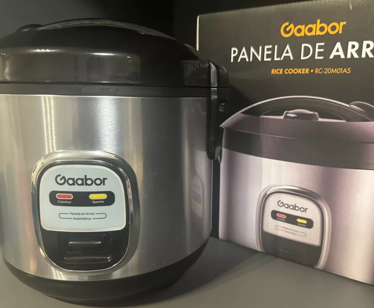 Gaabor Panela Elétrica de Arroz 2 em 1 1L Antiaderente