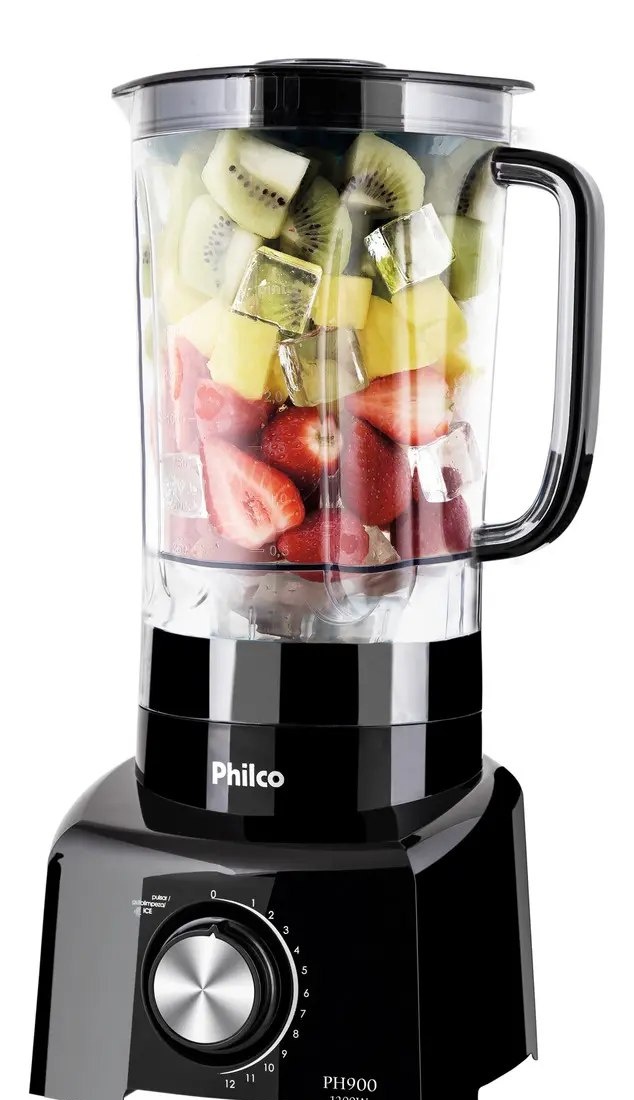 Liquidificador Philco 1200W 3L 12 Velocidades Preto PH900