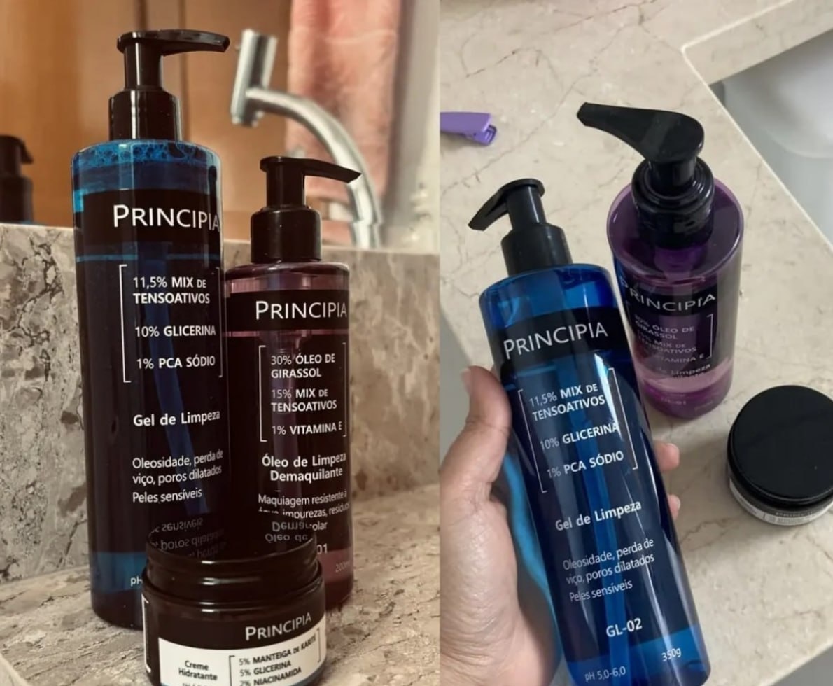 Principia Kit Limpeza E Hidratação Ch-01  Ol-01  Gl-02