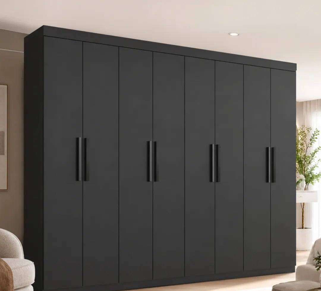 Guarda Roupa Casal Lisboa 8 Portas 4 Gavetas